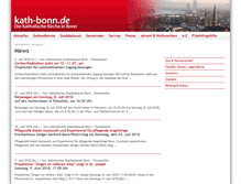 Tablet Screenshot of kath-bonn.de
